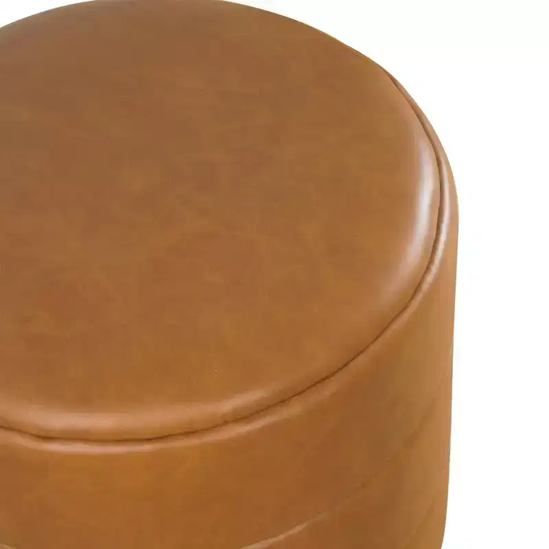 Round Upholstered Ottoman
