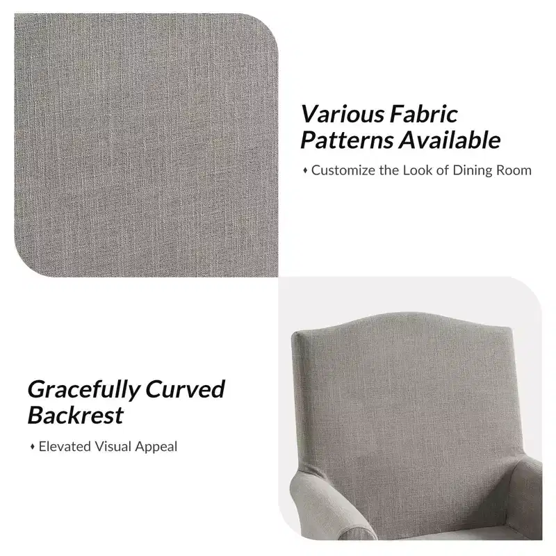 Arnold dining chair Set of 4 roll arms|ARTFUL LIVING DESIGN