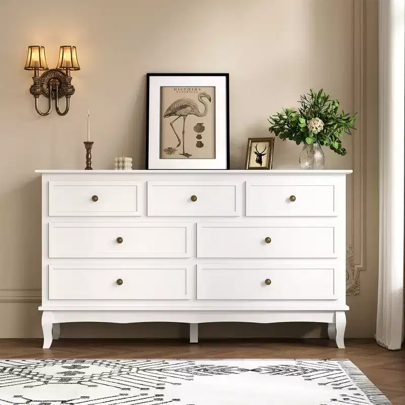 55'' Modern Dresser for Bedroom With 7 Spacious Drawers