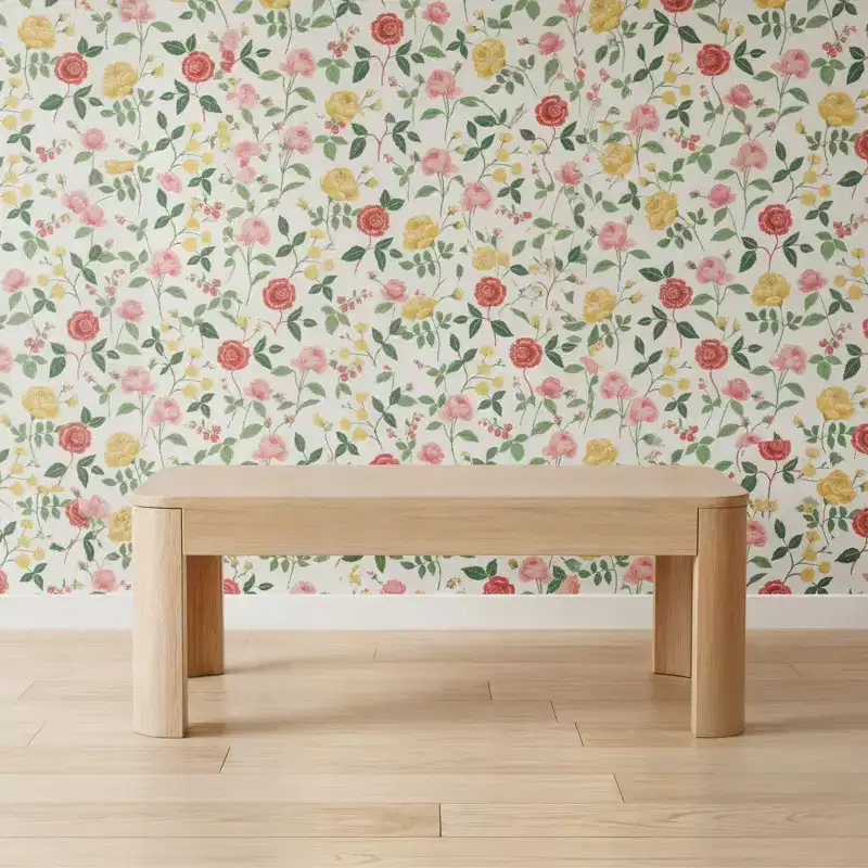 Solid Pine Wood Rounded Rectangular Coffee Table 40