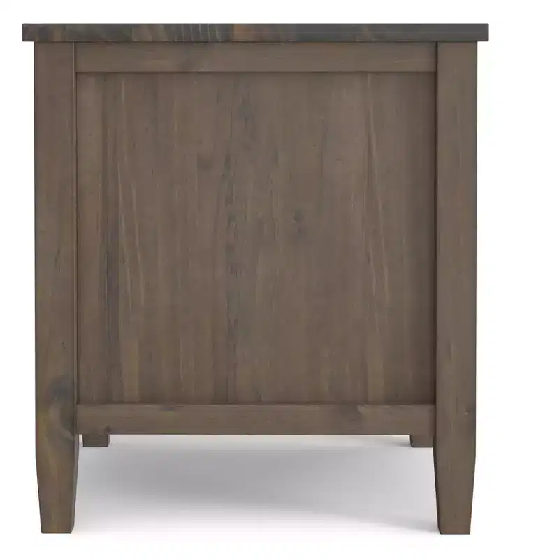 SOLID WOOD 20 inch Wide Rectangle Transitional End Table