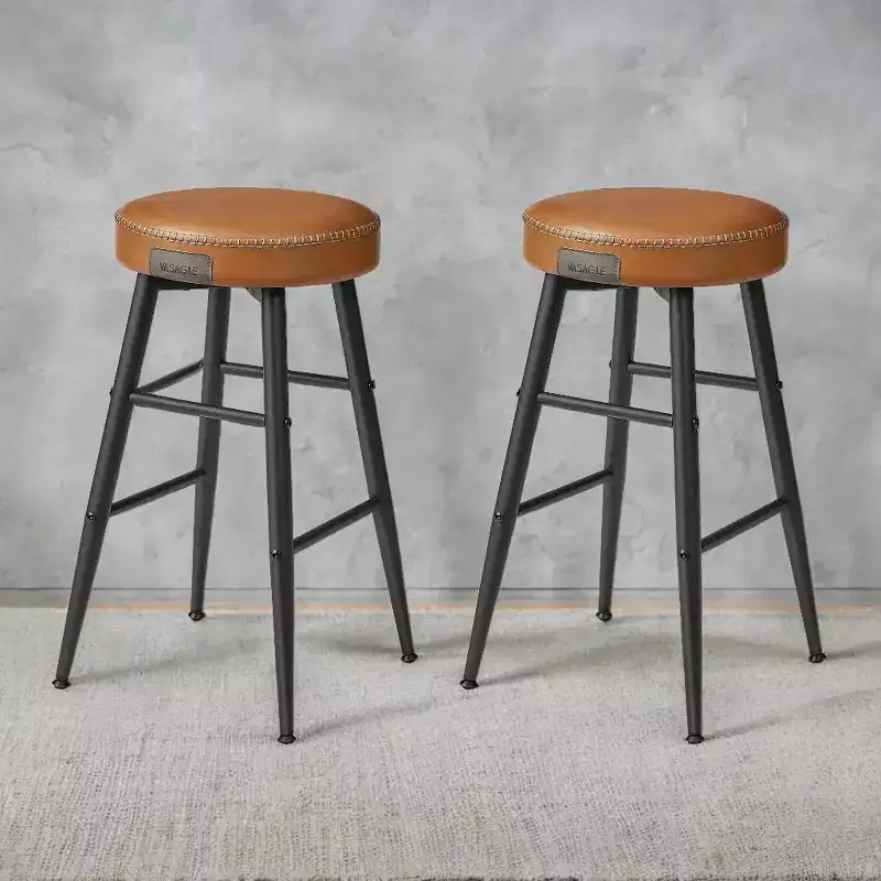 EKHO 24.8-Inch Tall Bar Chair Set of 2, Counter Height Bar Stools, Kitchen Counter Stools