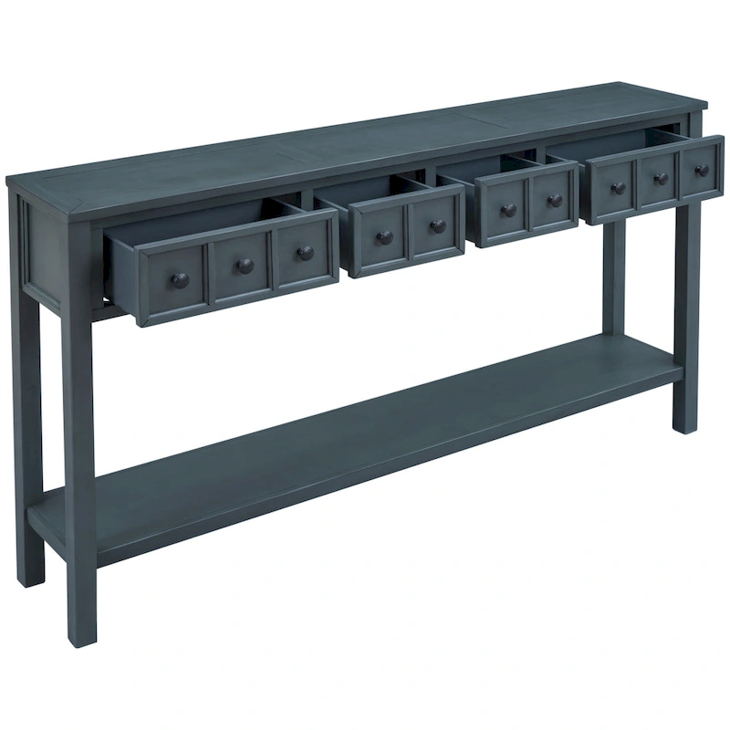 TREXM Rustic Entryway Console Table
