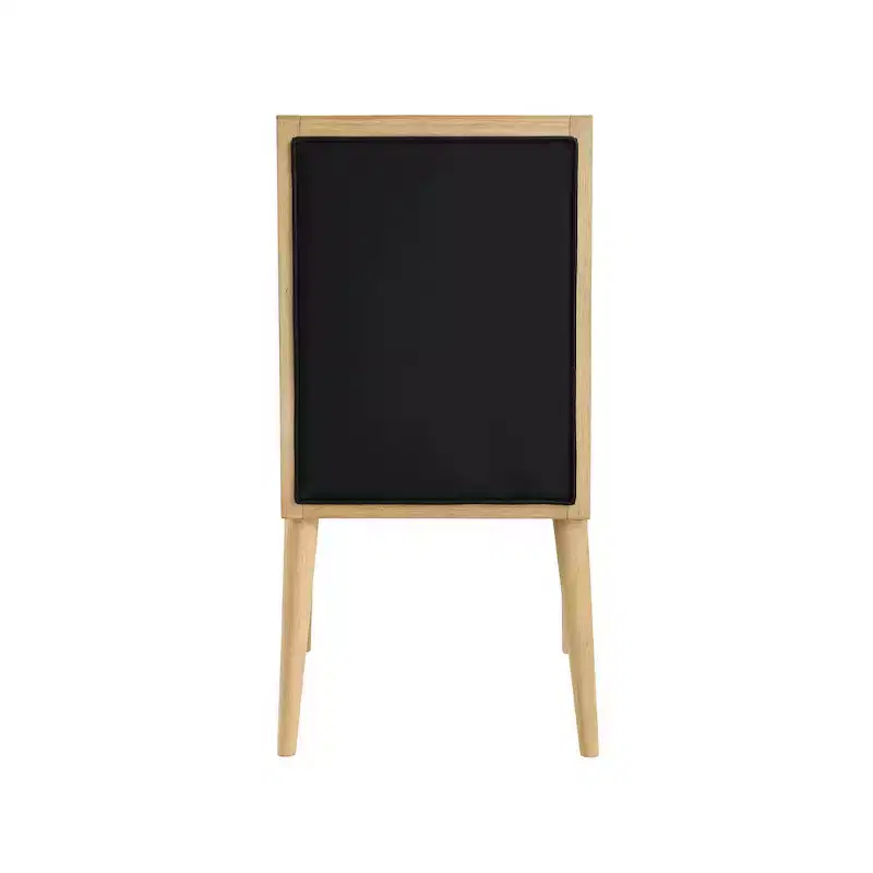 Meridian Furniture,Bristol Vegan Leather Dining Chair, Set of 2