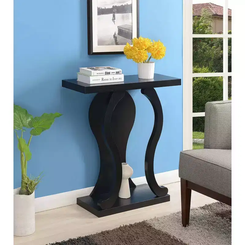 Newport Terry B Console Table with Shelf - Breighton Home