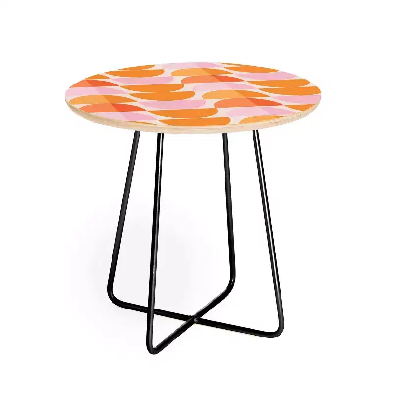 ThirtyOne Illustrations Tangerine Side Table - Deny Designs
