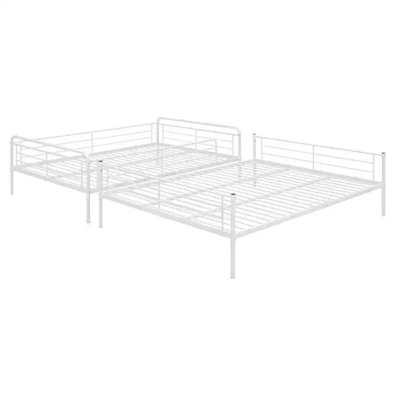 Full XL Over Queen Metal Bunk Bed - ModernLuxe