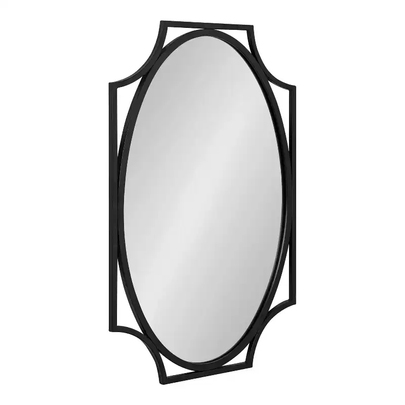 Kate and Laurel Rateau Scalloped Wall Mirror