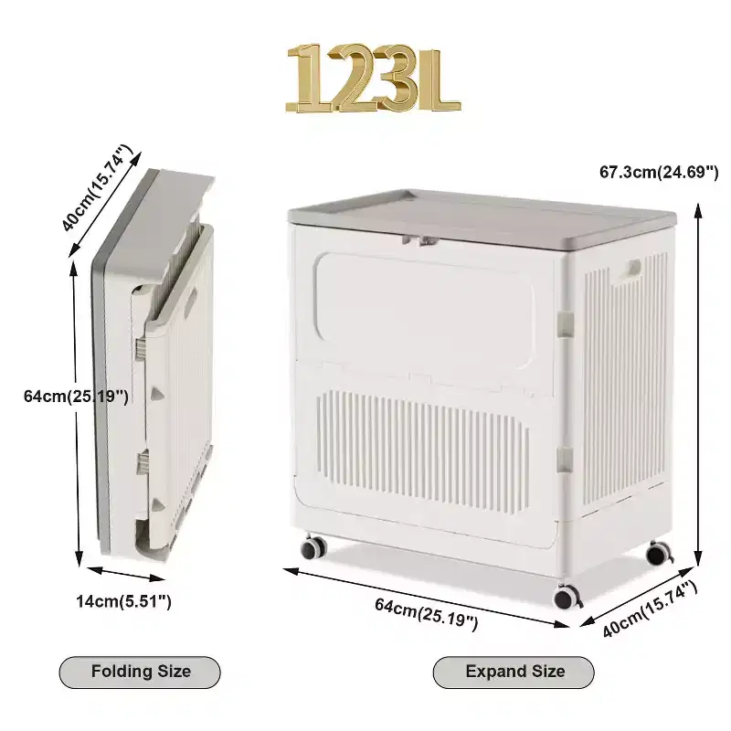Rolling Laundry Hamper With Lid,Storage Box With Wheels and Lid Large Toy Box for Laundry Room, Nursery Room, Playroom