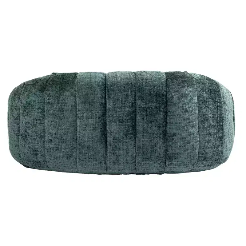 GDFStudio Anna Chenille Tufted 57.06 W Bean Bag Sofa with 2 Pillows