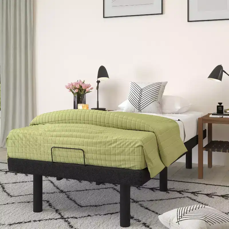 Motorized Zero Gravity Adjustable Bed Frame with Wireless Remote Dual Head & Foot Incline