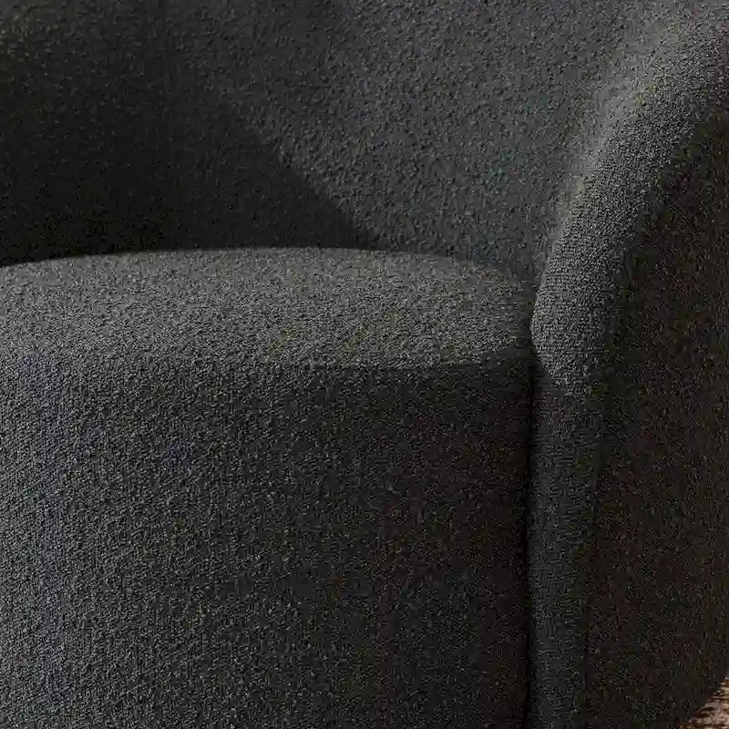 KINWELL 34 Wide Upholstered Swivel Accent Barrel Chair (Set of 2)