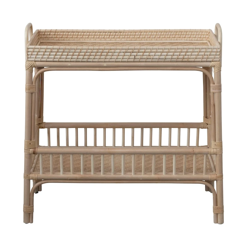 2-Tier Rattan Bar Storage Tray