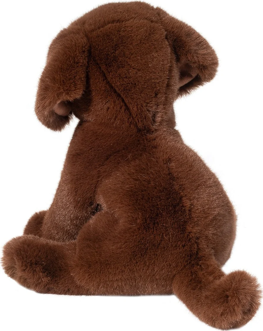 Chocolate Lab Stuffed Animal Plush Dog Toy Sitting Figure