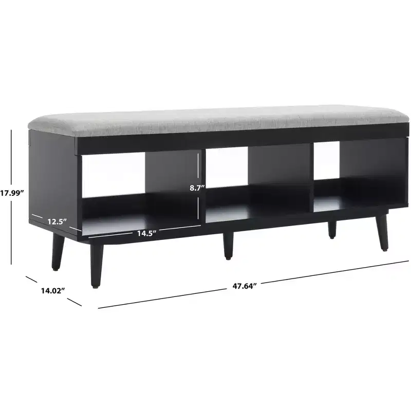 Cricket Open Shelf Bench With Cushion - BCH5000 - Safavieh