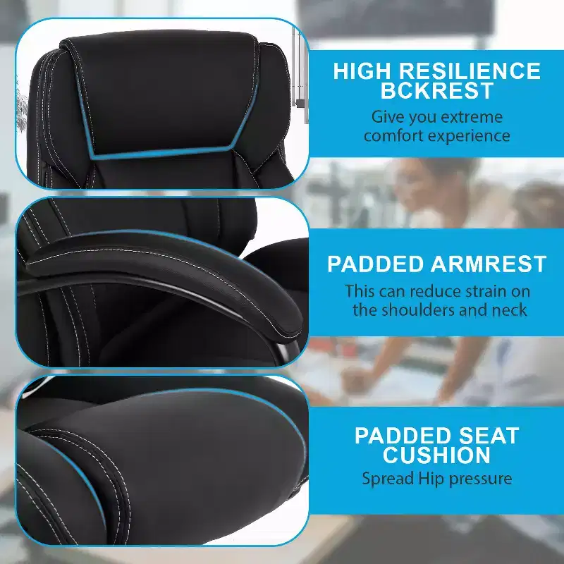 BestMassage Big and Tall Office Chair 500lbs Computer Chair Desk Chair