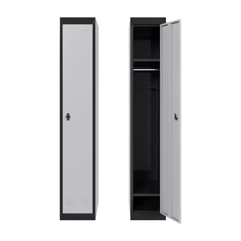 COZONY 72 Heavy-Duty Steel Locker with Keys, Industrial Storage Cabinet with Adjustable Shelves & Ventilation for Gym, Office, School, Home Use