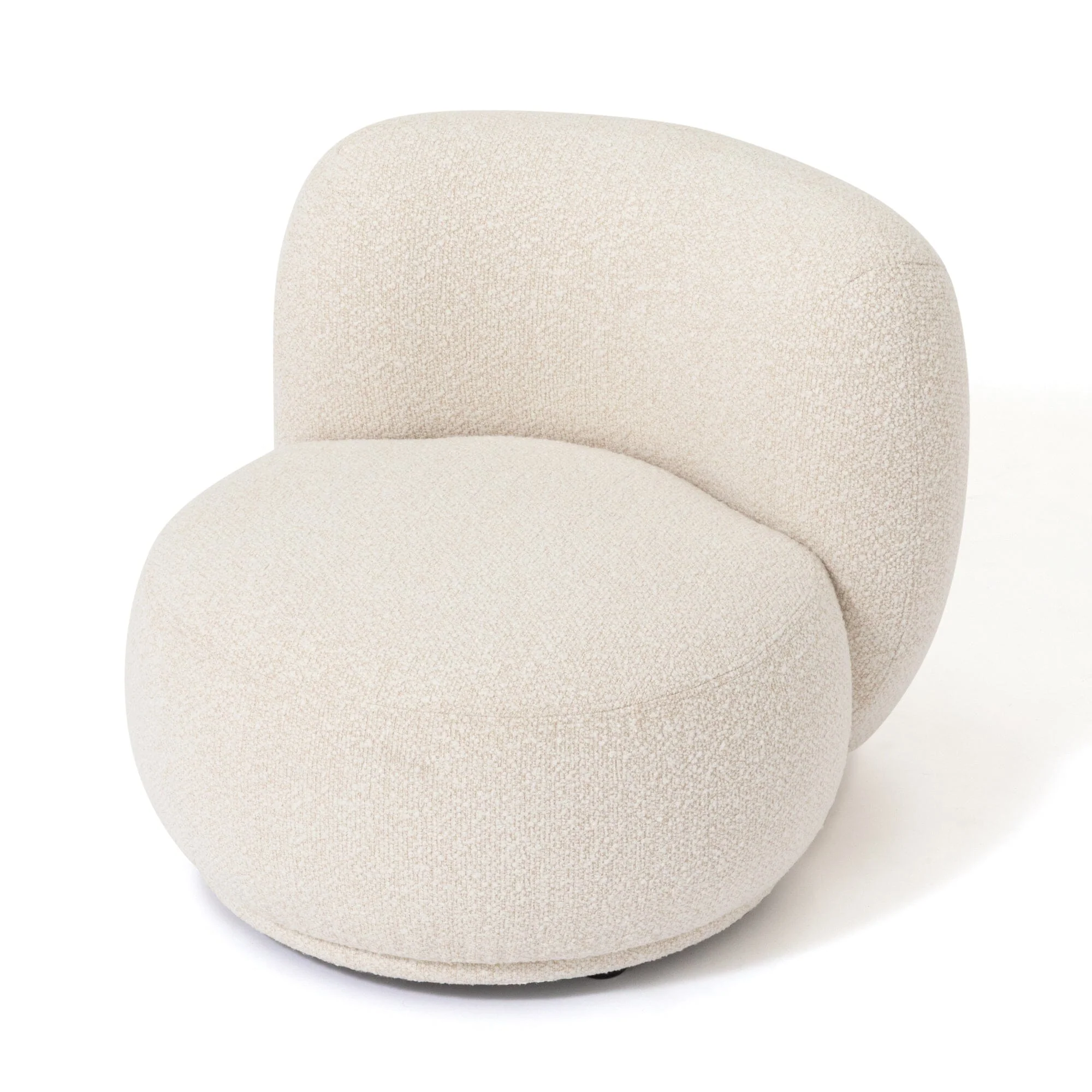 White Single Seat Accent Sofa Chair
