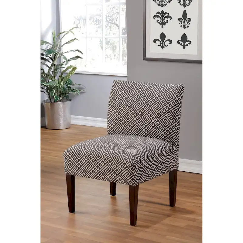 Samantha Transitional Button Tufted Slipper Chair