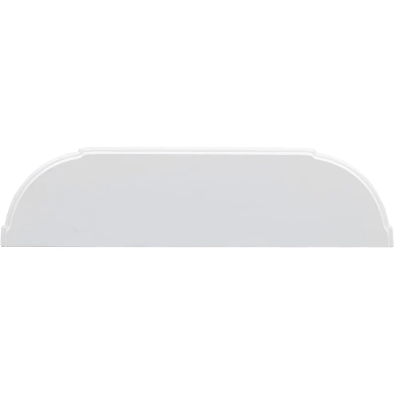 Retro Circular Curved Design Console Table with Open Style Shelf