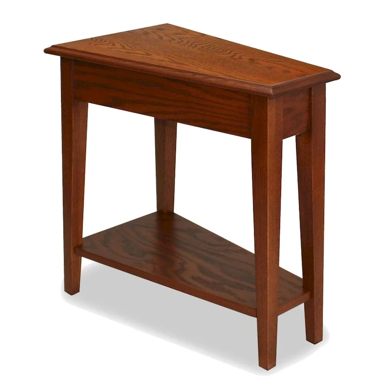 Leick Home Recliner Wedge Table with Shelf