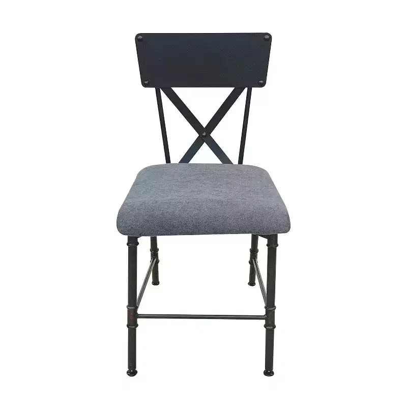 Simple Relax Fabric Upholstered Armless Chair in Antique Oak and Sandy Gray