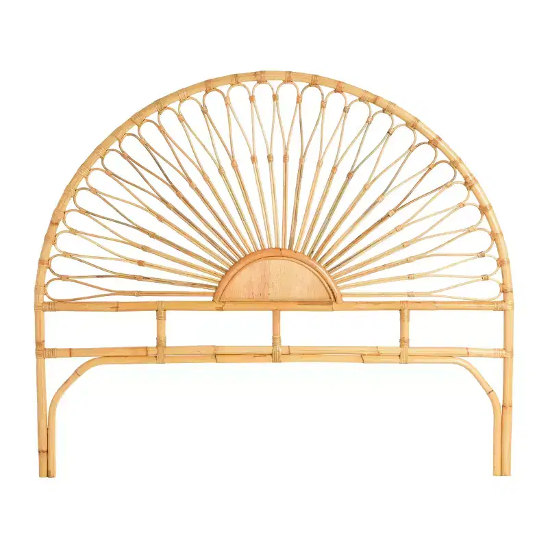 Storied Home Bali Sunrise Woven Rattan Headboard