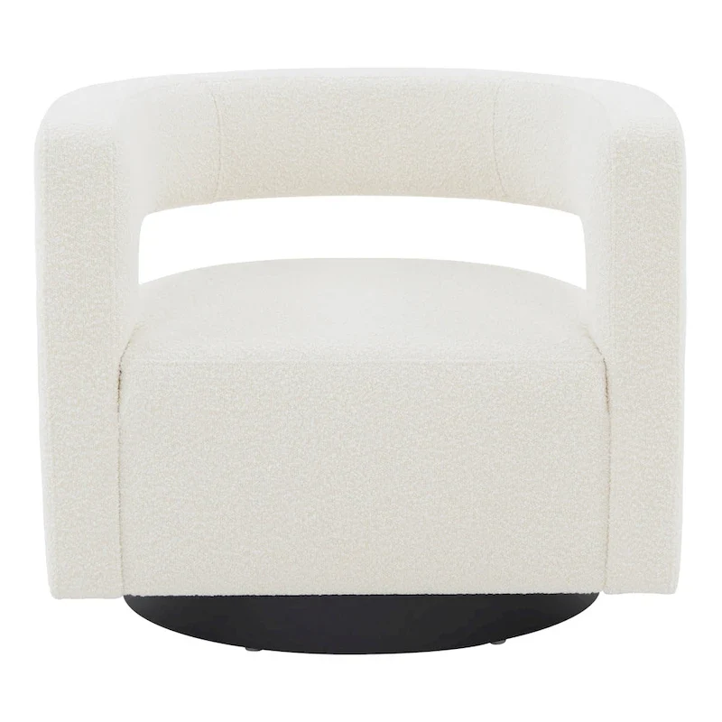 SAFAVIEH Couture Cela Swivel Chair (Fully Assembled) - 31.1 W x 28.4 L x 26.8 H - 31Wx28Dx27H
