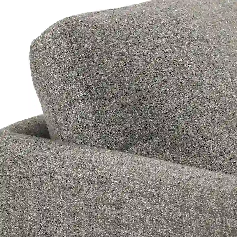Mid-Century Tapered Leg Armchair with Roll Pillows