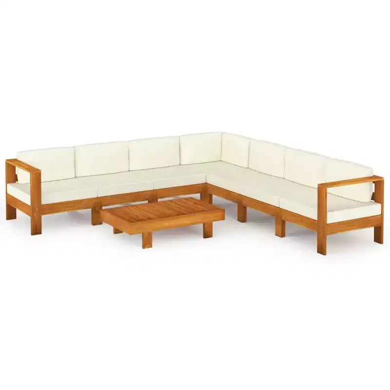 vidaXL Wooden Lounge Set, Wood