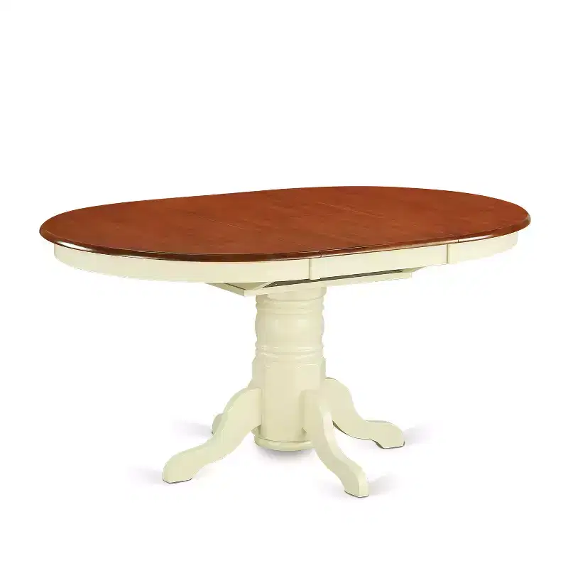 HomeStock Butterfly Leaf Dining Table Set With 4/6 Chairs Traditional
