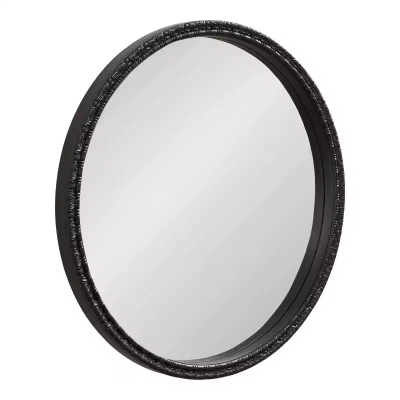 Kate & Laurel All Things Decor 30x30 Stallworth Decorative Round Mirror
