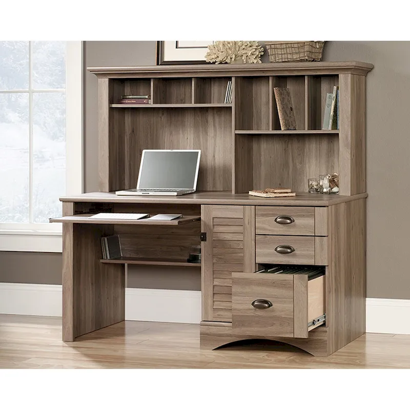 Computer Desk with Hutch