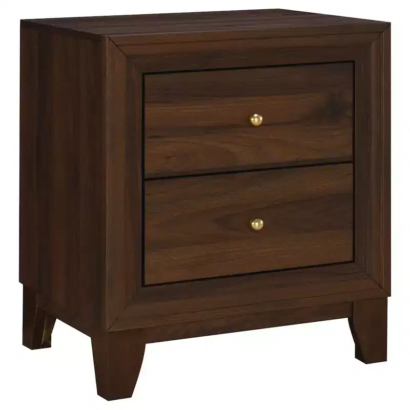 Coaster,Welsley 2-drawer Nightstand Bedside Table Walnut