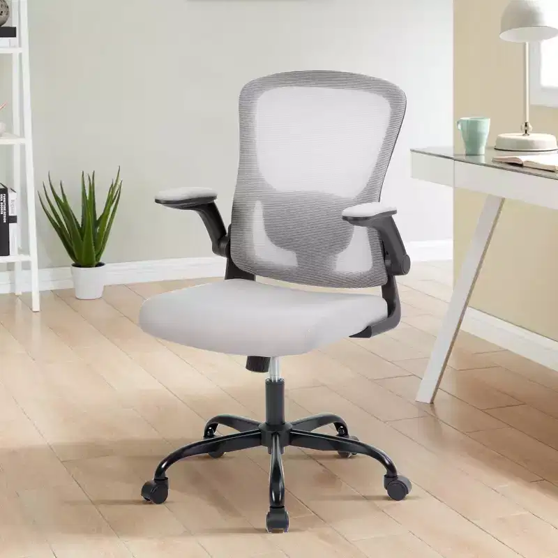 Office Chair  Ergonomic Desk Chair, Adjustable Lumbar Support, Flip-Up Armrests, Mesh Computer Desk Chair, Swivel Rolling Executive Gaming Chair