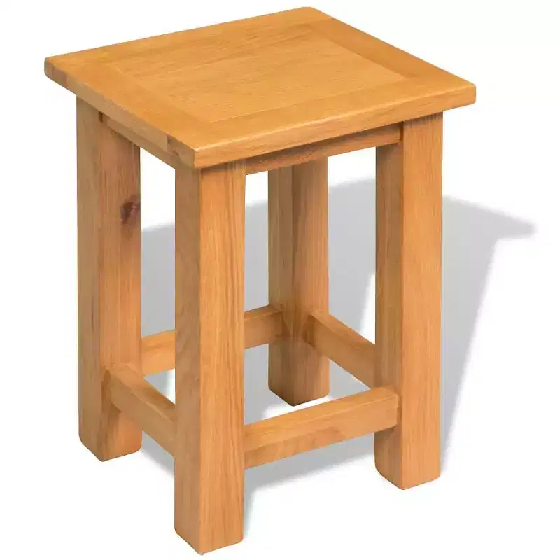 vidaXL End Tables 2 pcs 10.6x9.5x14.6 Solid Oak Wood