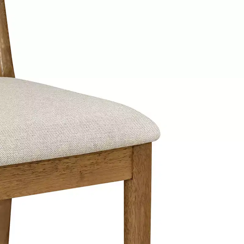 Set of 2 Modern Rubberwood Upholstered Counter Stools with Woven Rope Backrest, 300 lbs