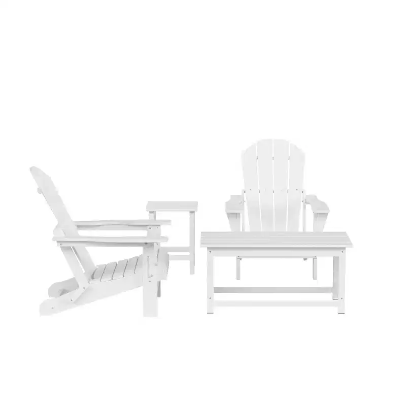 WestinTrends 4-Piece Outdoor Paio Adirondack Conversation Set
