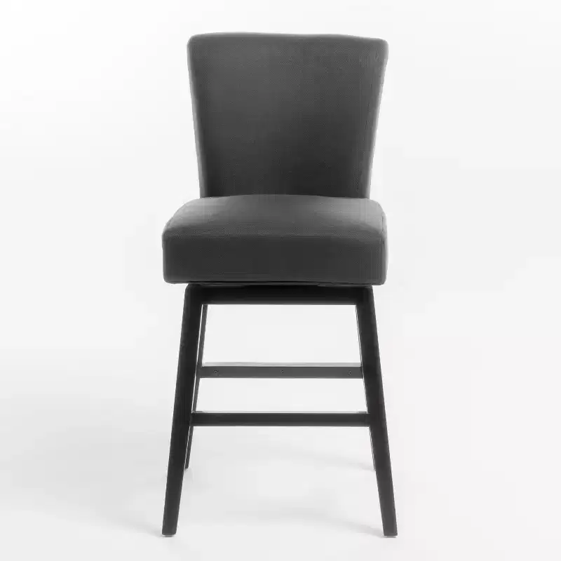 Contemporary Upholstered 27.5 Inch Swivel Counter Stool