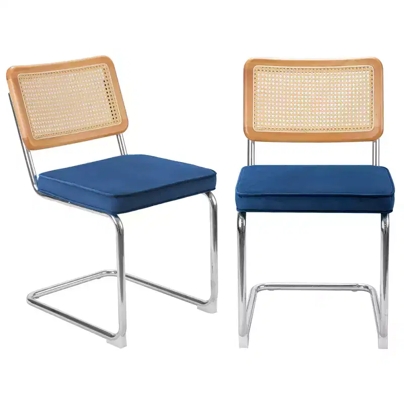 UPTIOT Velvet Upholstered Side Chair (Set of 2)