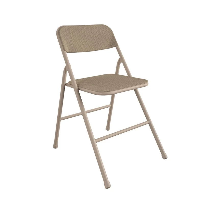 COSCO 5-Piece Folding Vinyl Table and Fabric Chair Set - 5 piece