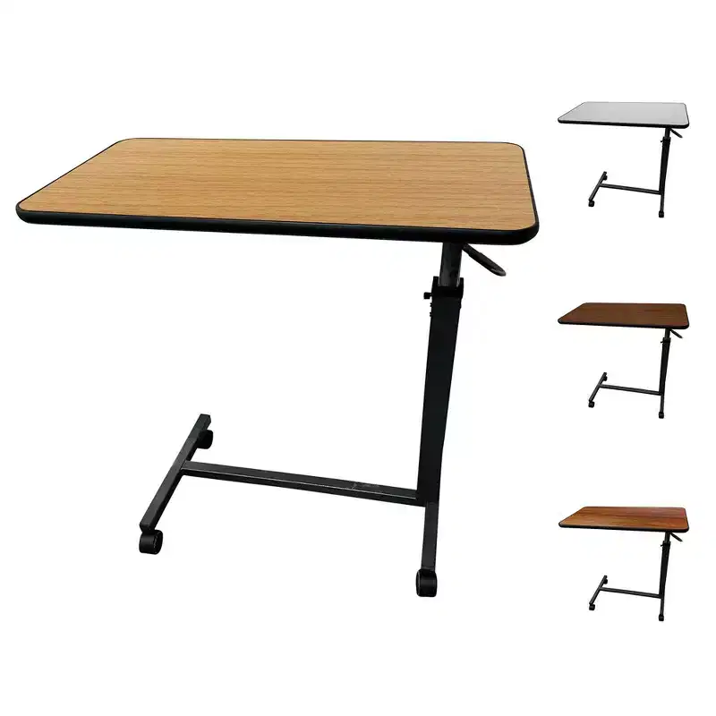 ProHeal Rolling Medical Overbed Table with Wheels and Adjustable Height for Hospital and Home Use