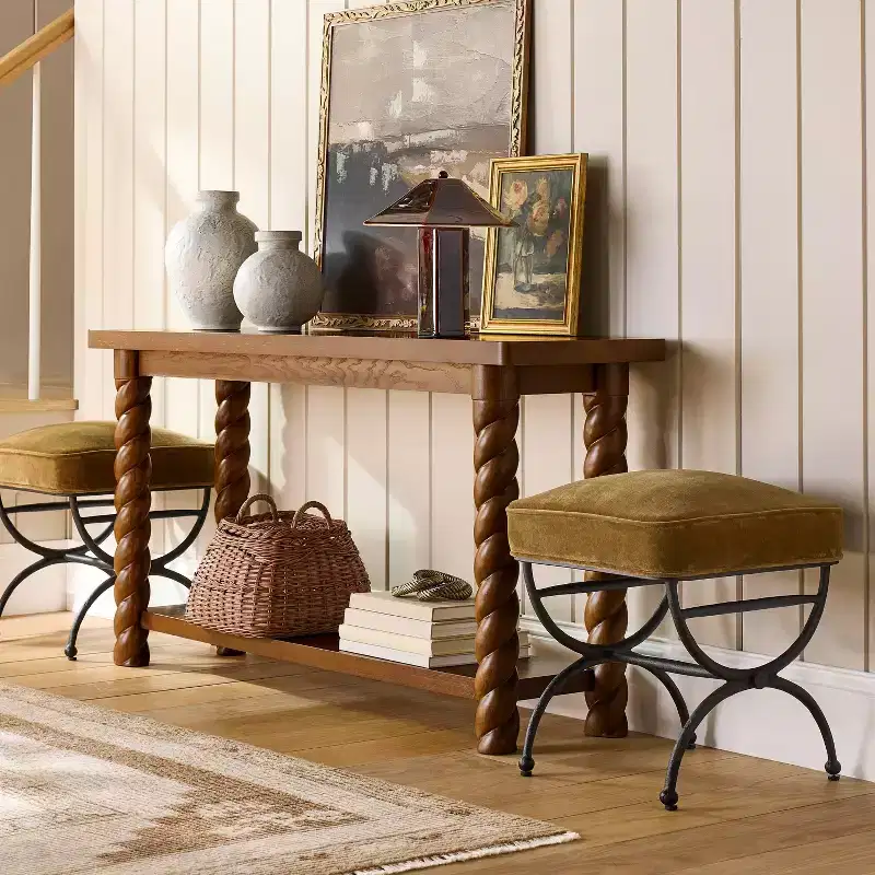 60'' Console Table with Braided Legs - Threshold™ designed with Studio McGee