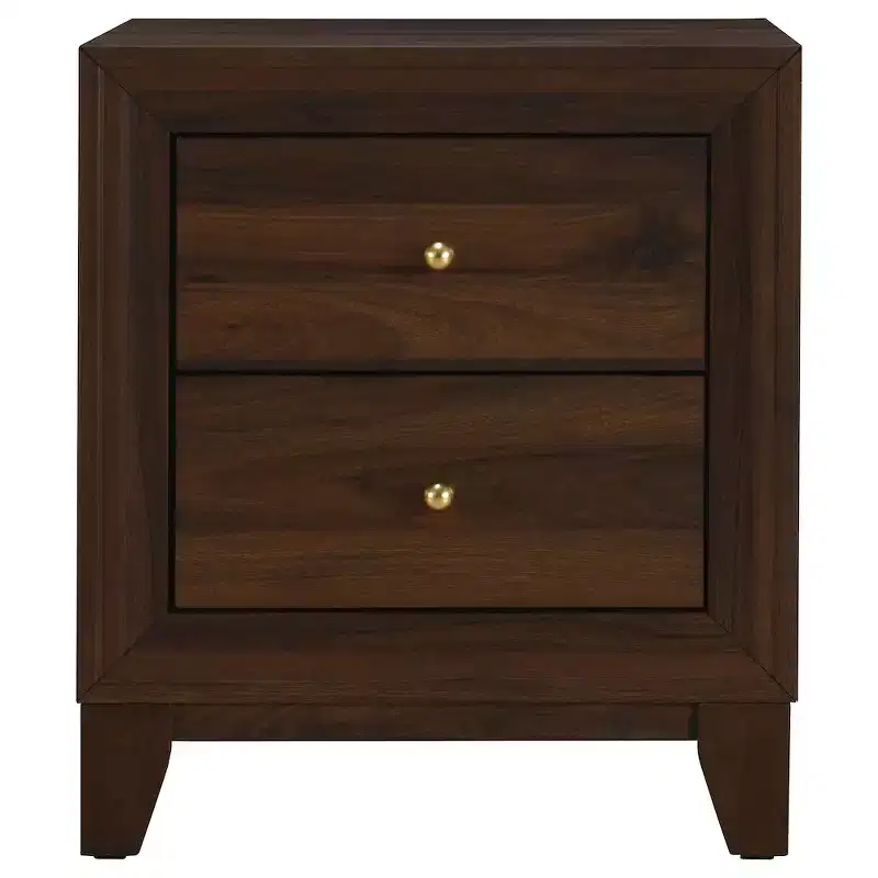 Coaster,Welsley 2-drawer Nightstand Bedside Table Walnut
