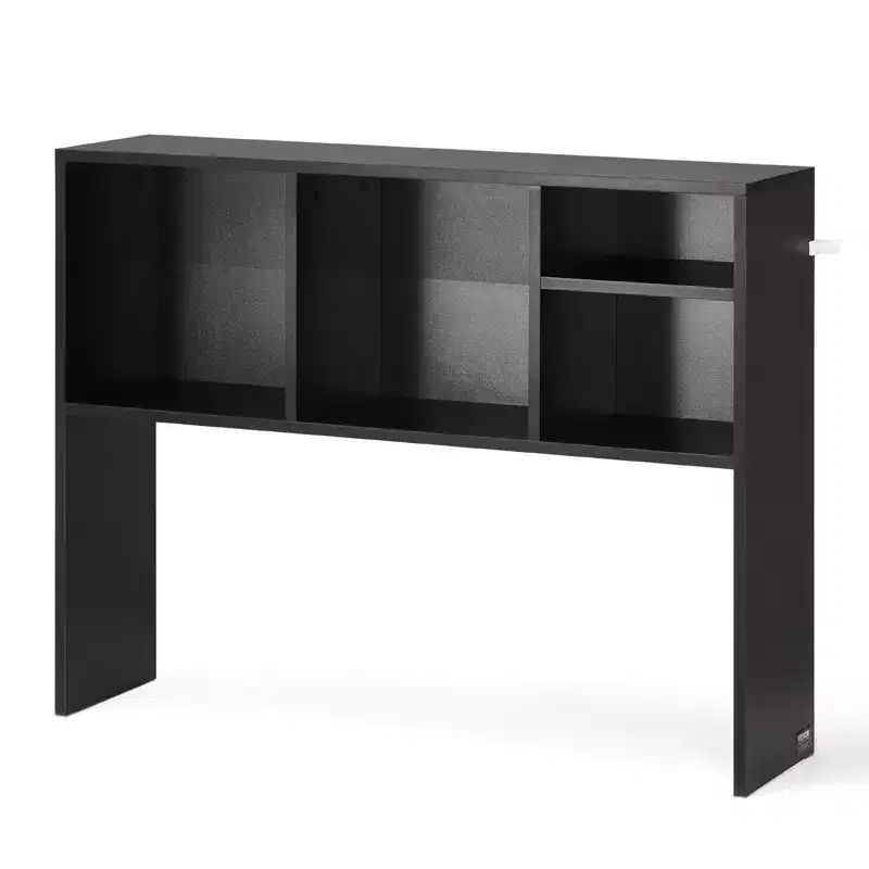 29 Inch 1-Tier Desktop Bookshelf - Black, Anti-Slip Feet Pads