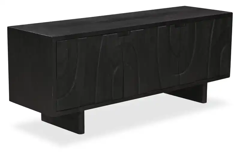 60 Modern TV Stand with Storage and Cable Management for TVs up to 80