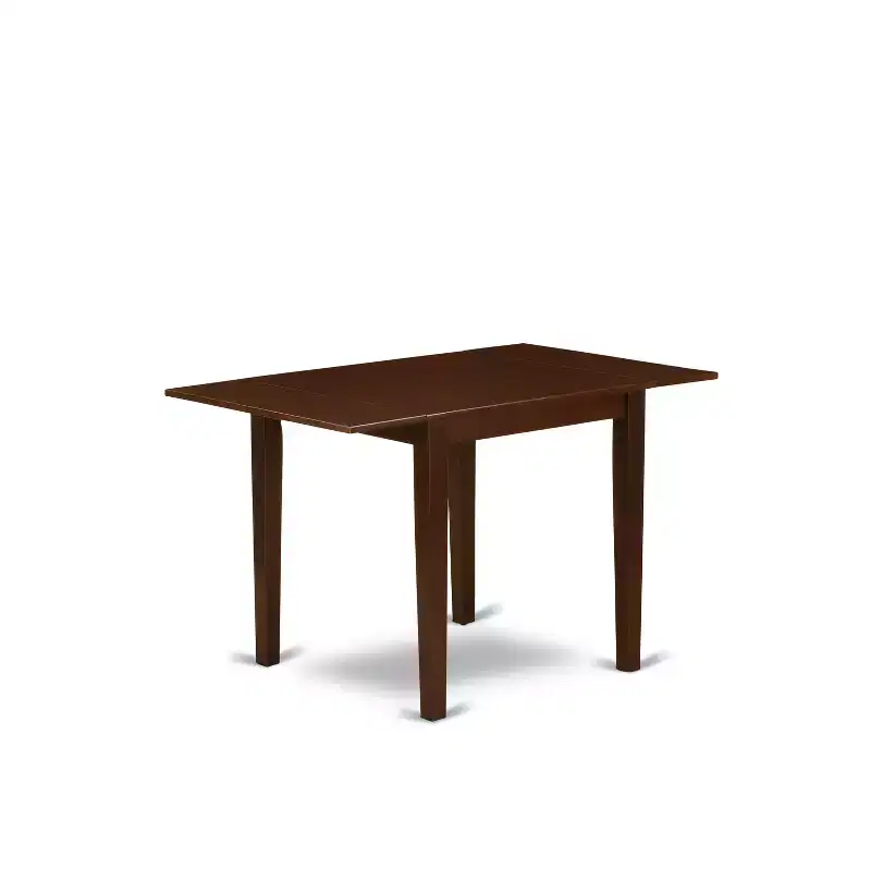HomeStock Belmont 3Pc Dining Set Features a Wood Table and 2 Wooden Dining Chairs with Seat and Slat back, Mahogany Finish