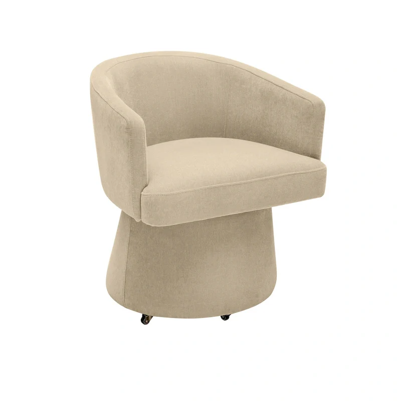 Chenille Rolling Desk Chair – Recycled Fabric