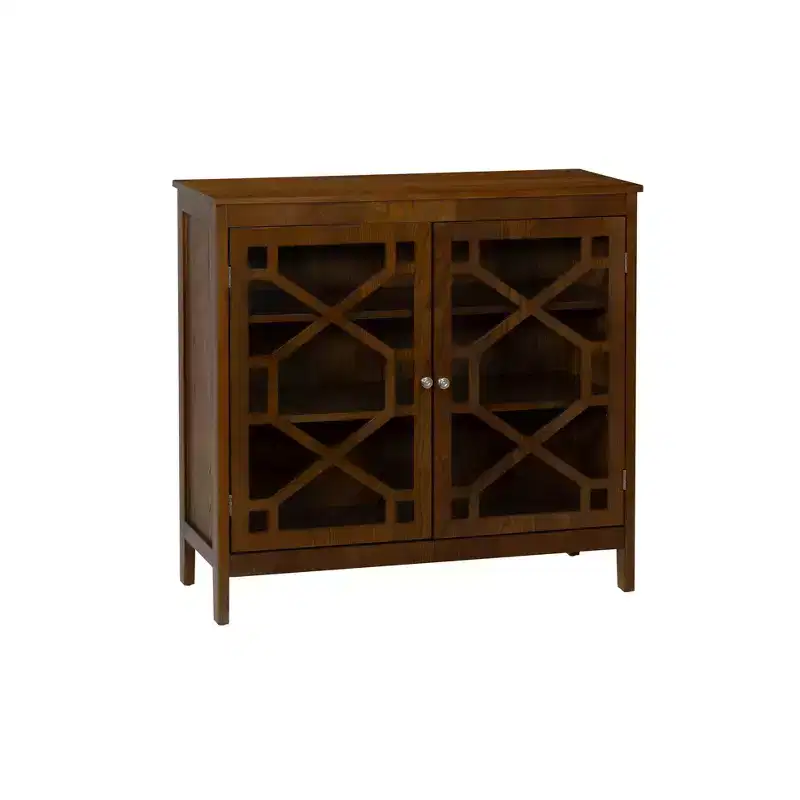 Linon Fetti Large Cabinet Brown