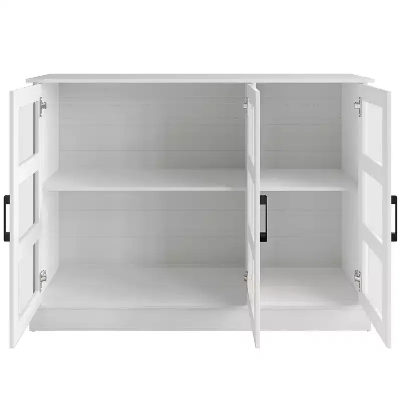Modern Wood Sideboard Buffet Cabinet with Storage Doors for Dining Room